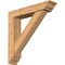 Ekena Millwork Traditional Traditional Smooth Bracket w/ Offset Brace, Western Red Cedar, 5 1/2"W x 26"D x 26"H BKT0604X26X26TRA01SWR - alternate 1